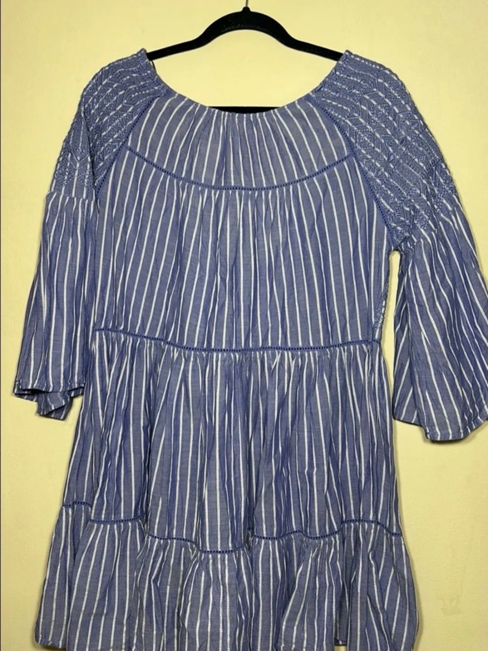 Free People Lola Embroidered Mini Dress